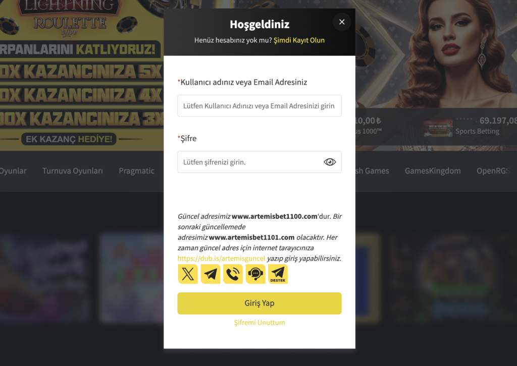 Artemisbet Giriş Nasıl Yapılır